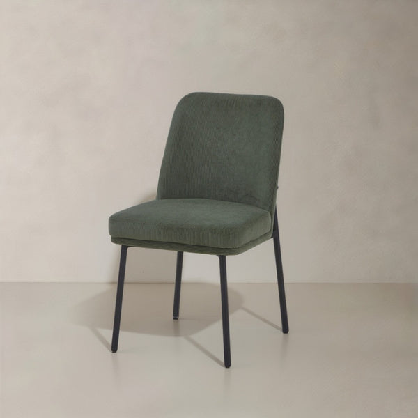 HomeRoots Set of Two Modern Gray and Black Faux Leather Dining Chairs with Solid Wood Construction & Style 716278