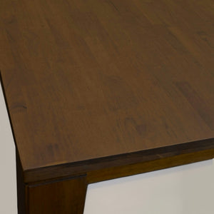 HomeRoots 71" Walnut Solid Wood Trestle Dining Table - Handcrafted Elegance for Dining, Entertaining & Work 716281