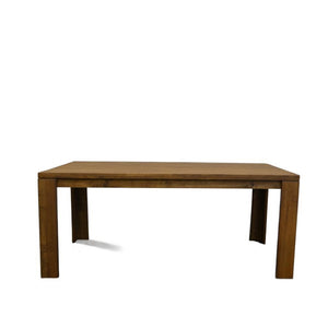 HomeRoots 71" Walnut Solid Wood Trestle Dining Table - Handcrafted Elegance for Dining, Entertaining & Work 716281