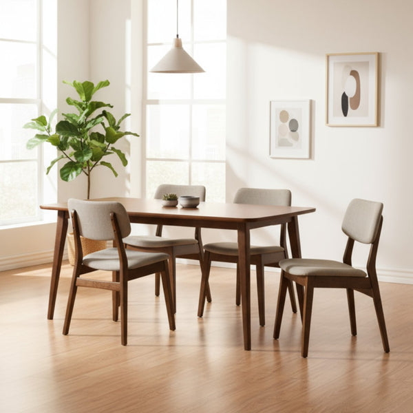 HomeRoots 39" Rustic Reclaimed Wood Round Dining Table with Pedestal Base - Perfect for Cozy Spaces & Versatile Use 716283