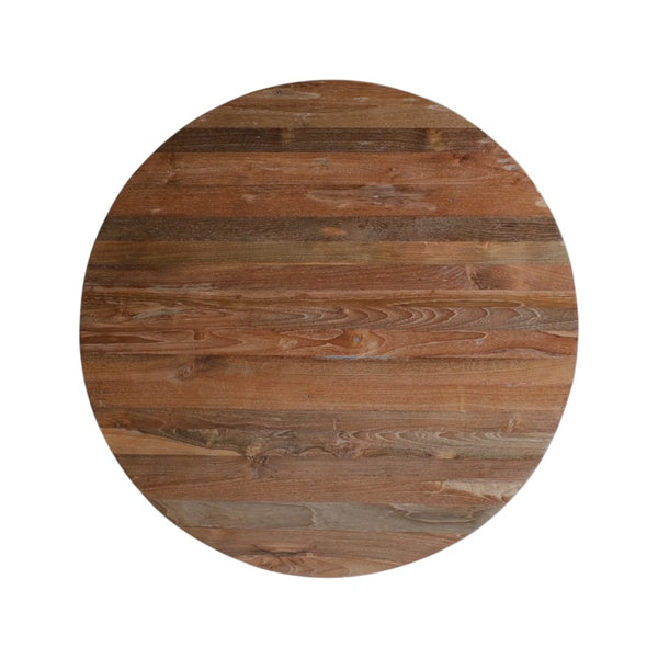 HomeRoots 71" Handcrafted Reclaimed Wood & Rattan Dining Table - Rustic Elegance for Modern Homes, Seats 6 716285