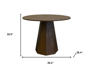 HomeRoots 53" Walnut Wood Trestle Base Dining Table – Stylish, Compact Centerpiece for Dining or Workspaces 716287