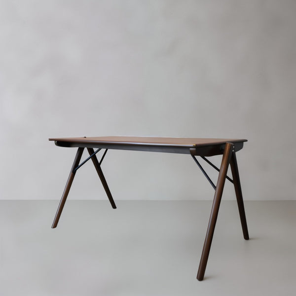 HomeRoots 63" Modern Gray Faux Marble Dining Table with Walnut Wood Base - Stylish Seating for 6 People 716288