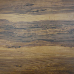 HomeRoots 79" Gray Faux Marble Dining Table with Walnut Base – Modern Design for Dining Rooms & Workspaces 716290