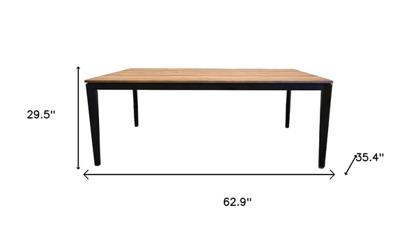 HomeRoots 79" Gray Faux Marble Dining Table with Walnut Base – Modern Design for Dining Rooms & Workspaces 716290
