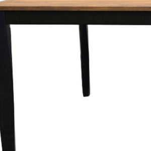 HomeRoots 79" Walnut Wood Dining Table - Modern Two-Tone Design for 8, Perfect for Dining & Workspace Use 716292