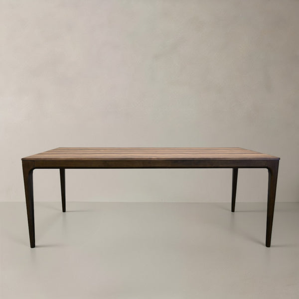 HomeRoots 79" White Faux Marble & Oak Dining Table – Modern Rectangular Design for Dining & Office Use 716293