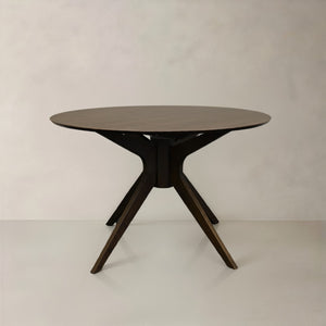 HomeRoots 86" White and Oak Wood Extendable Dining Table with Self-Storing Leaf for Style & Versatility 716295