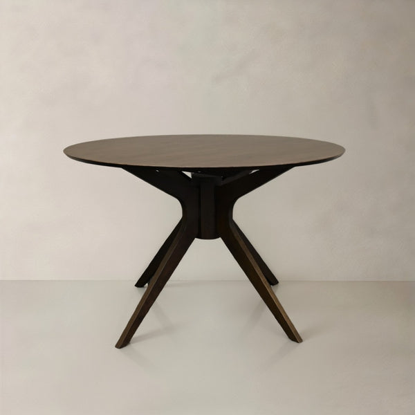 HomeRoots 86" White and Oak Wood Extendable Dining Table with Self-Storing Leaf for Style & Versatility 716295