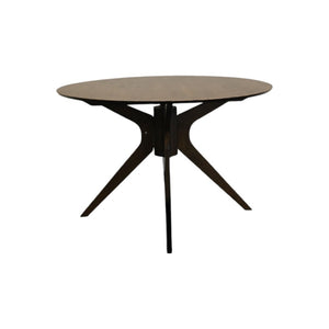 HomeRoots 86" White and Oak Wood Extendable Dining Table with Self-Storing Leaf for Style & Versatility 716295