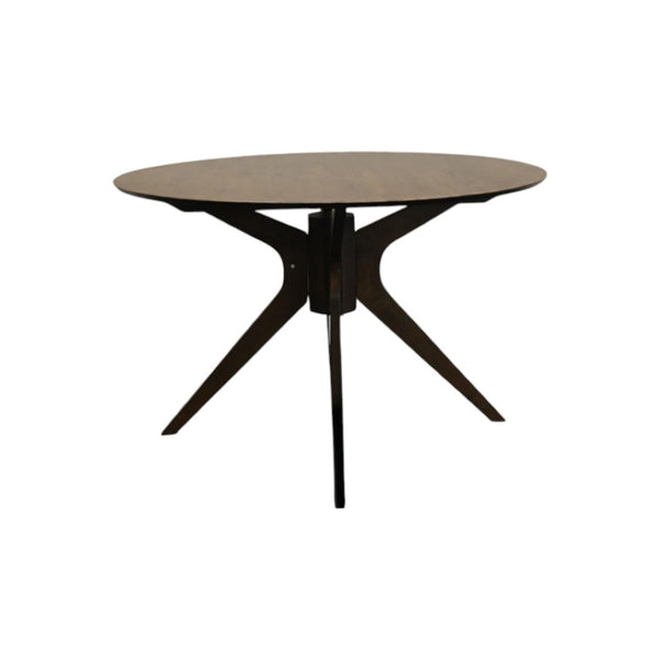 HomeRoots 86" White and Oak Wood Extendable Dining Table with Self-Storing Leaf for Style & Versatility 716295