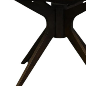 HomeRoots 86" White and Oak Wood Extendable Dining Table with Self-Storing Leaf for Style & Versatility 716295