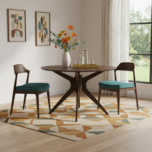 HomeRoots 86" White and Oak Wood Extendable Dining Table with Self-Storing Leaf for Style & Versatility 716295