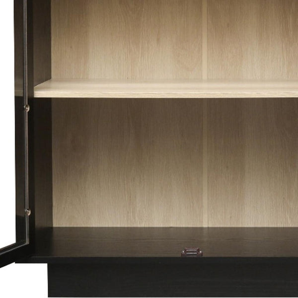 HomeRoots 31" White Wood Accent Cabinet - Modern Two-Door Storage Solution for Stylish Home Organization 716317