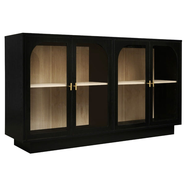 HomeRoots 31" White Wood Accent Cabinet - Modern Two-Door Storage Solution for Stylish Home Organization 716317