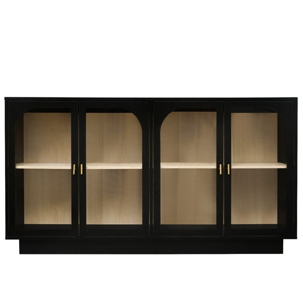 HomeRoots 31" White Wood Accent Cabinet - Modern Two-Door Storage Solution for Stylish Home Organization 716317