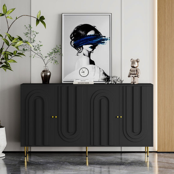 HomeRoots 31" Brown and White Wood Accent Cabinet – Stylish Storage Solution for Any Room Decor Needs 716322