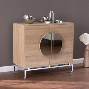 HomeRoots 28" Brown Wood Accent Cabinet - Stylish Storage with Two Doors, One Drawer & Rustic Elegance 716323