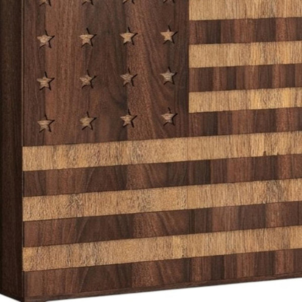 HomeRoots 43" Elegant Brown Wood Paneled Accent Cabinet with Hidden Storage, Drawers & Versatile Design 716326