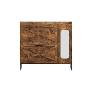 HomeRoots 48" Gold and Black Accent Cabinet with 6 Drawers – Stylish Storage Solution for Any Room Decor 716327