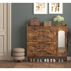 HomeRoots 48" Gold and Black Accent Cabinet with 6 Drawers – Stylish Storage Solution for Any Room Decor 716327