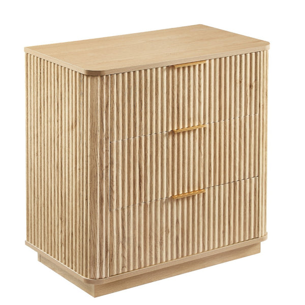HomeRoots 32" White Wood Accent Cabinet - Stylish Five-Drawer Organizer for Entryway, Bedroom, or Office 716329