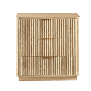 HomeRoots 32" White Wood Accent Cabinet - Stylish Five-Drawer Organizer for Entryway, Bedroom, or Office 716329