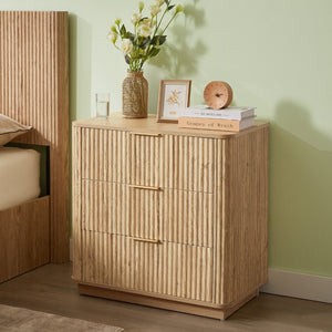 HomeRoots 32" White Wood Accent Cabinet - Stylish Five-Drawer Organizer for Entryway, Bedroom, or Office 716329