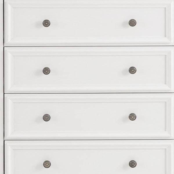 HomeRoots 32" Black Wood Accent Cabinet - Stylish 5-Drawer Storage Solution for Any Room or Office Space 716330