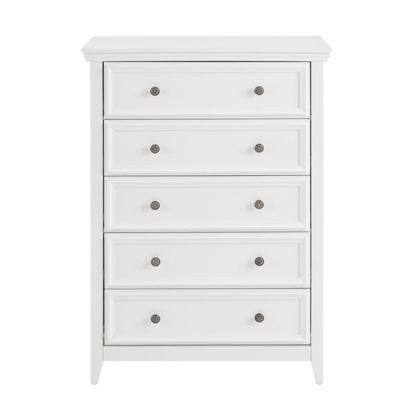 HomeRoots 32" Black Wood Accent Cabinet - Stylish 5-Drawer Storage Solution for Any Room or Office Space 716330