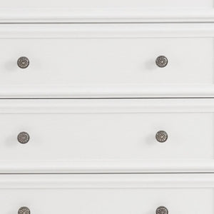 HomeRoots 32" Black Wood Accent Cabinet - Stylish 5-Drawer Storage Solution for Any Room or Office Space 716330