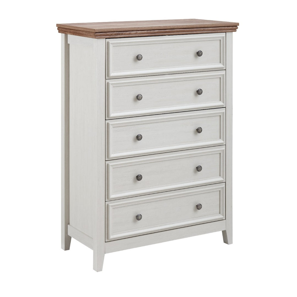 HomeRoots 63" White Wood Accent Cabinet - Stylish Multi-Drawer Storage Solution for Any Room Decor 716332