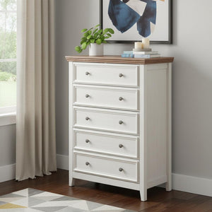 HomeRoots 63" White Wood Accent Cabinet - Stylish Multi-Drawer Storage Solution for Any Room Decor 716332