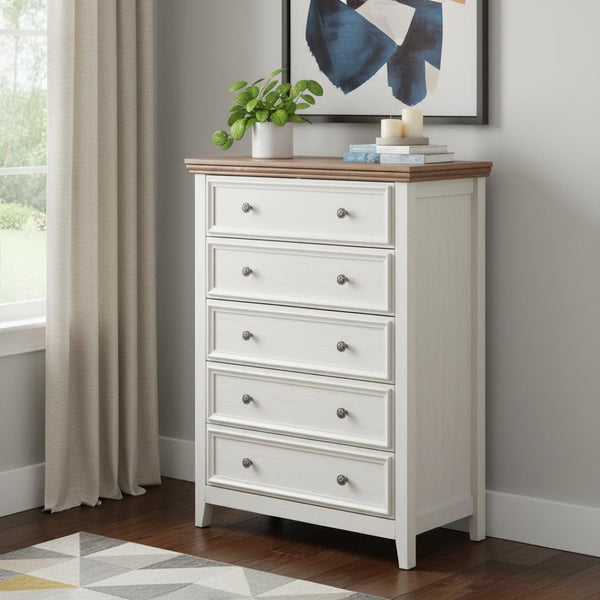 HomeRoots 63" White Wood Accent Cabinet - Stylish Multi-Drawer Storage Solution for Any Room Decor 716332
