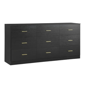 HomeRoots 63" Brown Wood Accent Cabinet - Stylish Nine-Drawer Storage Solution for Modern Spaces & Decor 716334
