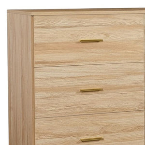 HomeRoots 59" Brown Wood Accent Cabinet - Versatile Six-Drawer Storage for Modern & Transitional Spaces 716335