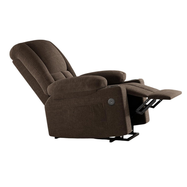 HomeRoots 32" Gray Heated Massage Lift Assist Recliner with USB & Storage for Ultimate Comfort & Support 716340