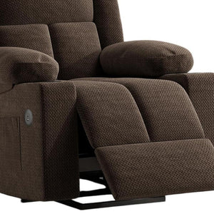 HomeRoots 32" Gray Heated Massage Lift Assist Recliner with USB & Storage for Ultimate Comfort & Support 716340