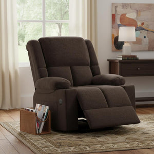 HomeRoots 40" Gray Polyester Blend Power Lift Recliner with Heated Massage, USB, and Adjustable Comfort Options 716343