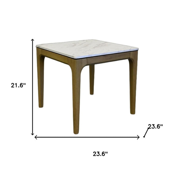 HomeRoots 26" Handcrafted Reclaimed Wood Round Pedestal End Table – Rustic Charm for Any Living Space 716345