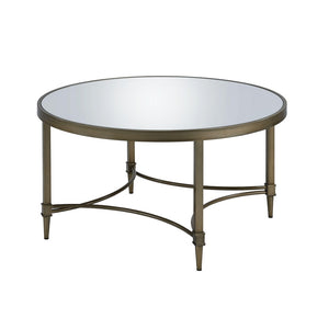 HomeRoots 60" Espresso Round Coffee Table with Sturdy Cross Legs - Versatile, Rustic Charm for Any Space 716354