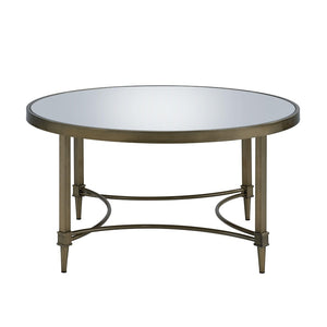 HomeRoots 60" Espresso Round Coffee Table with Sturdy Cross Legs - Versatile, Rustic Charm for Any Space 716354