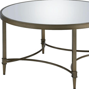 HomeRoots 60" Espresso Round Coffee Table with Sturdy Cross Legs - Versatile, Rustic Charm for Any Space 716354