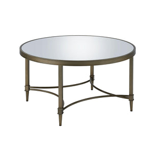 HomeRoots 60" Espresso Round Coffee Table with Sturdy Cross Legs - Versatile, Rustic Charm for Any Space 716354