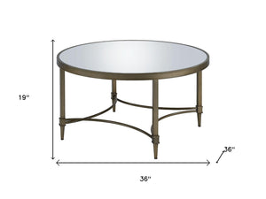 HomeRoots 60" Espresso Round Coffee Table with Sturdy Cross Legs - Versatile, Rustic Charm for Any Space 716354