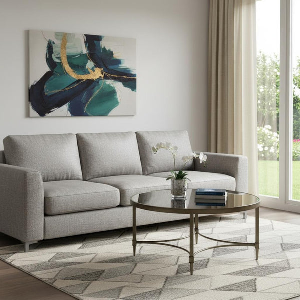 HomeRoots 60" Espresso Round Coffee Table with Sturdy Cross Legs - Versatile, Rustic Charm for Any Space 716354