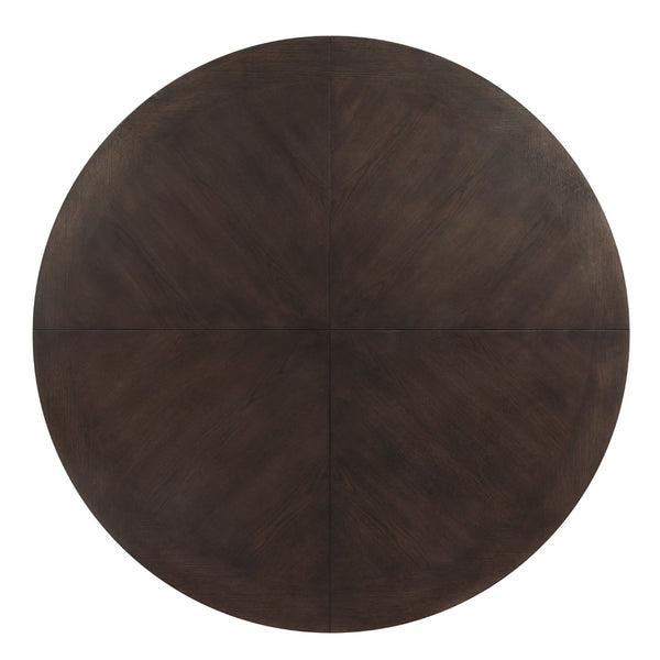 HomeRoots 36" Natural Marble Round Coffee Table with Nickel Steel Frame - Elegant Design for Any Space 716355