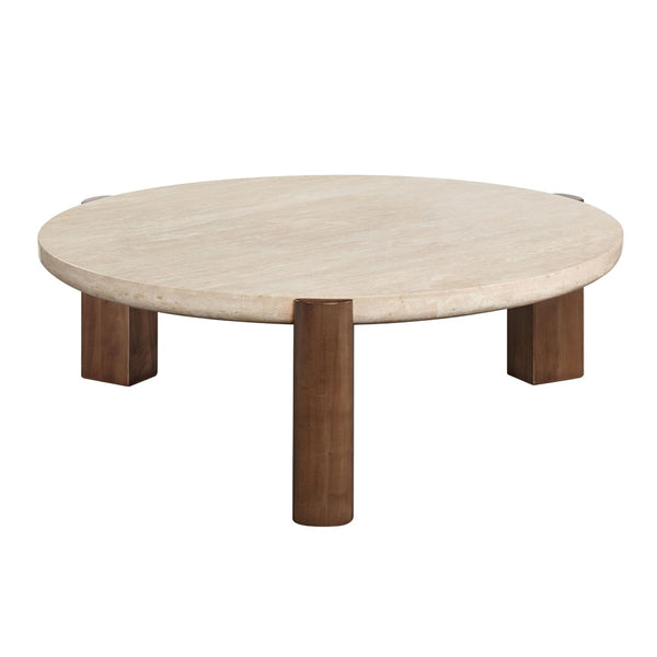 HomeRoots 35" Golden Brown Wood Square Coffee Table - Modern Geometric Accent for Living Rooms & Offices 716360