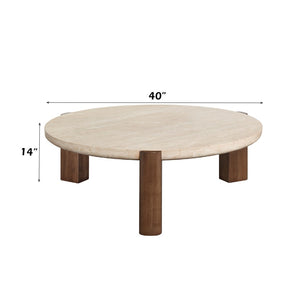 HomeRoots 35" Golden Brown Wood Square Coffee Table - Modern Geometric Accent for Living Rooms & Offices 716360
