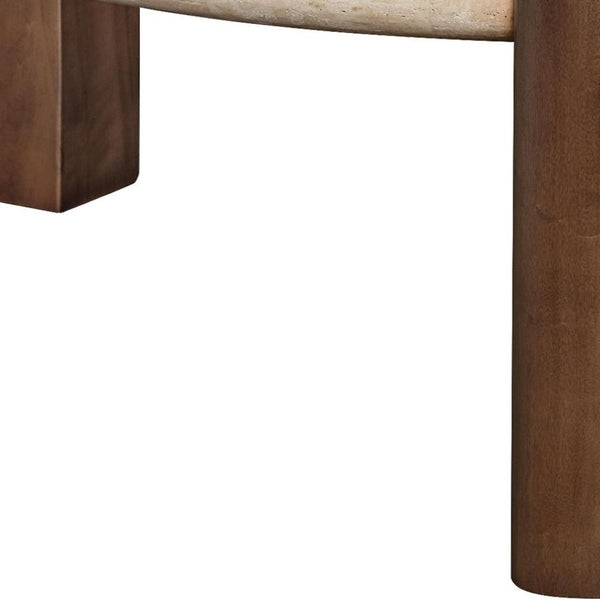 HomeRoots 35" Golden Brown Wood Square Coffee Table - Modern Geometric Accent for Living Rooms & Offices 716360